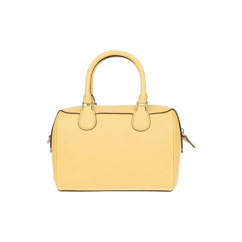 COACH Bennett Cow Leather Boston Bag Portable Crossbody Bag Crossbody Bag Medium Size Women's Lemon Yellow-2