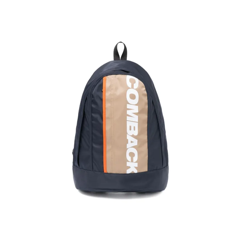 COMBACK Polyamide Backpack Tubas Unisex Black & Gray/Khaki & Blue/Black & Purple Patchwork-13