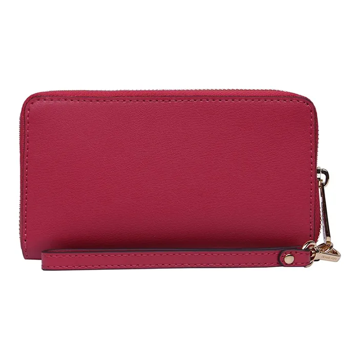 MICHAEL KORS Jet Set Travel Cow Leather Clutch Wallet Women's Red-1