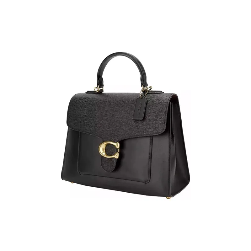 COACH Tabby Leather Handbag Shoulder Bag Crossbody Bag Large Size Women's Black-1