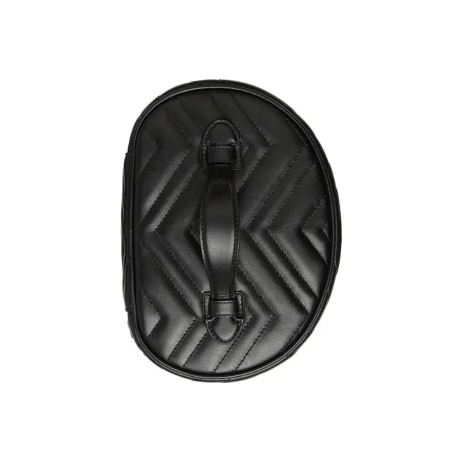 GUCCI GG Marmont Cosmetic Case Small Matelasse Chevron Black-4