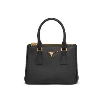 PRADA Saffiano Leather Crossbody Bag Handbag Shoulder Bag Mini Women's Black