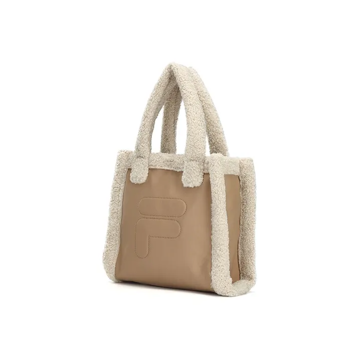 FILA Fabric Shoulder Bag Handbags Regular Women's Actual Product Brown-1