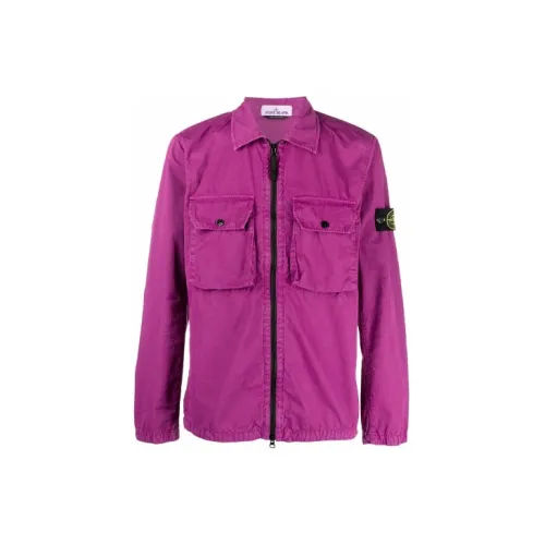 STONE ISLAND Jackets Men Purple