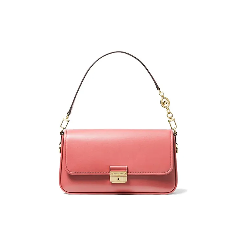 MICHAEL KORS Bradshaw PU Shoulder Bag, Baguette Bag, Shoulder Bag Women's Rose Pink-0