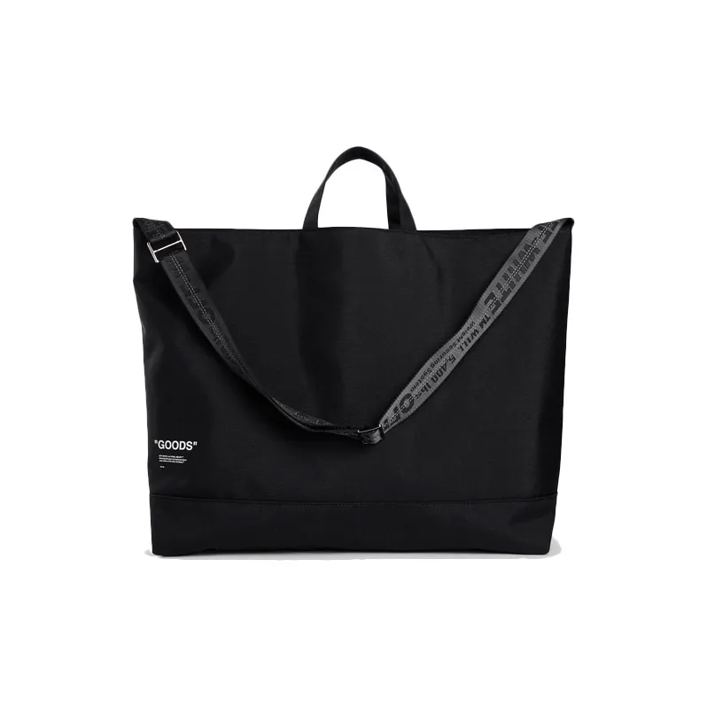 OFF WHITE Print One Shoulder Handbag Unisex Black-1