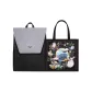 1960 Black Gray & Backpack+0271 Black Tote
