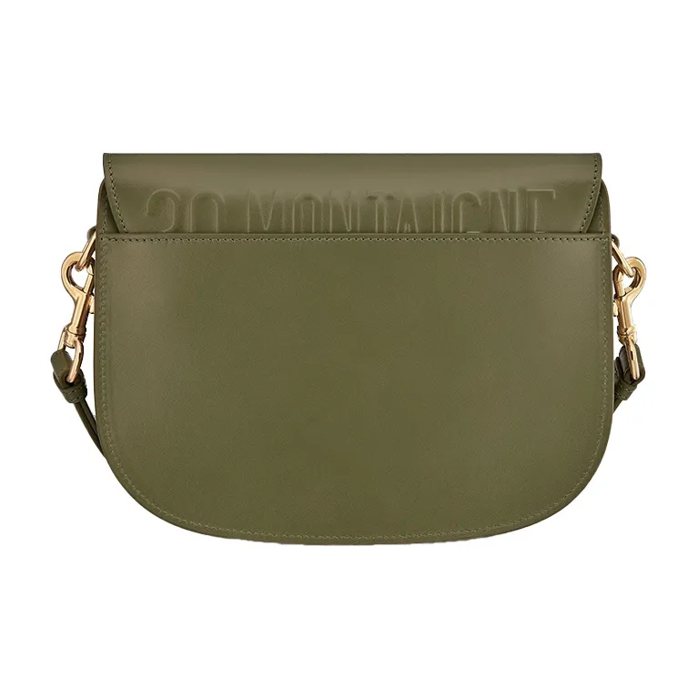 DIOR Bobby Smooth Finish Calfskin Shoulder Bag Crossbody Bag Medium Size Women's Pine Green Color-4