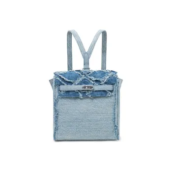 Margin Goods Canvas Backpack Unisex Blue