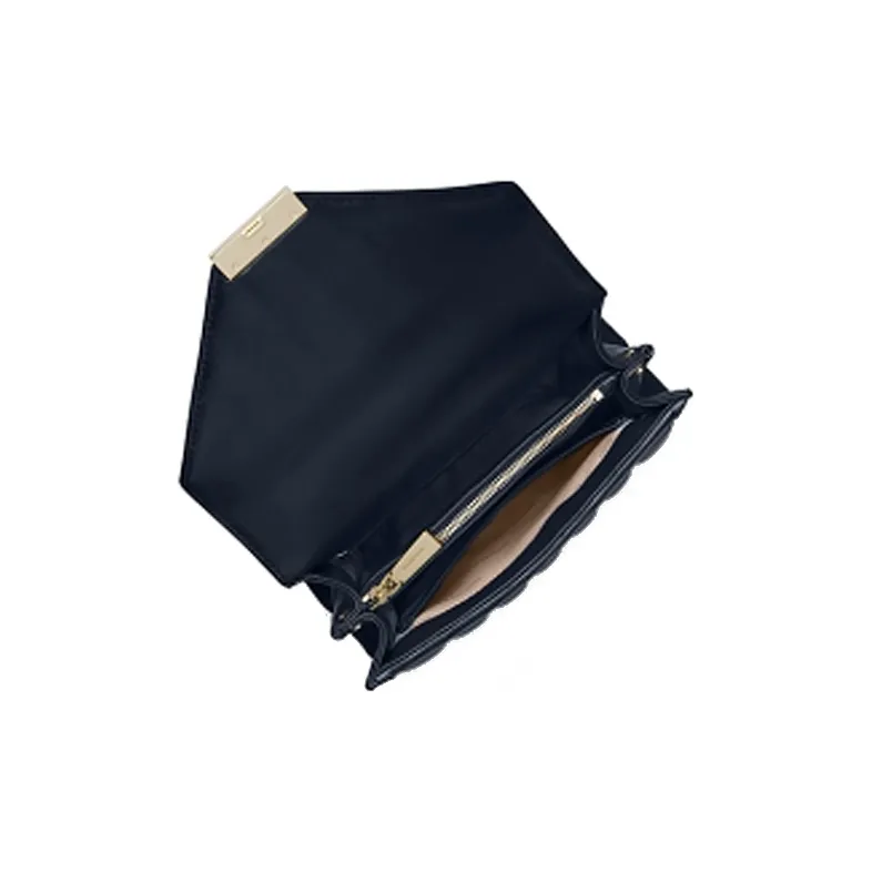 MICHAEL KORS Whitney Sheepskin Envelope Bag Shoulder Bag Crossbody Bag Small Size Women's Navy Blue-1