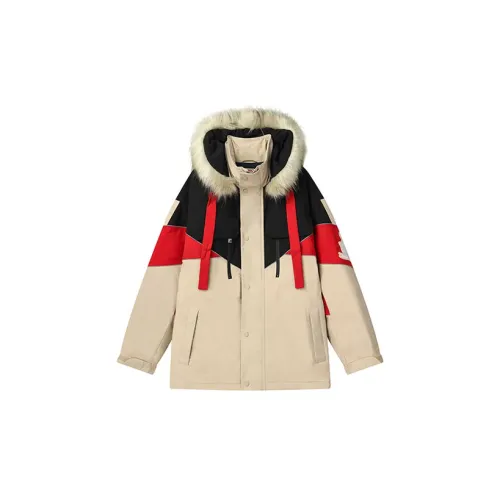 Fila X Lanvin Puffer Jackets Men Beige