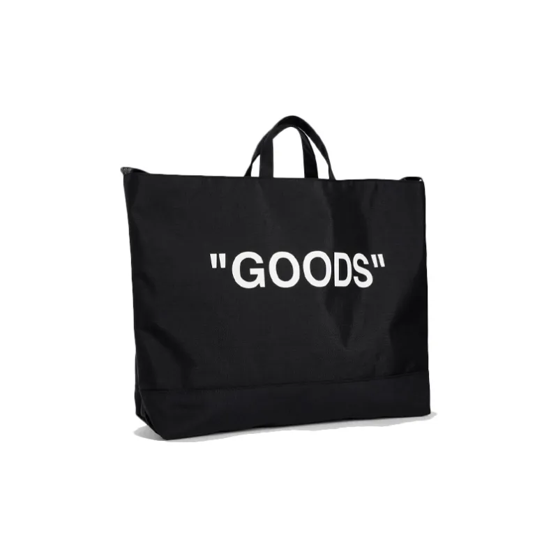 OFF WHITE Print One Shoulder Handbag Unisex Black-2