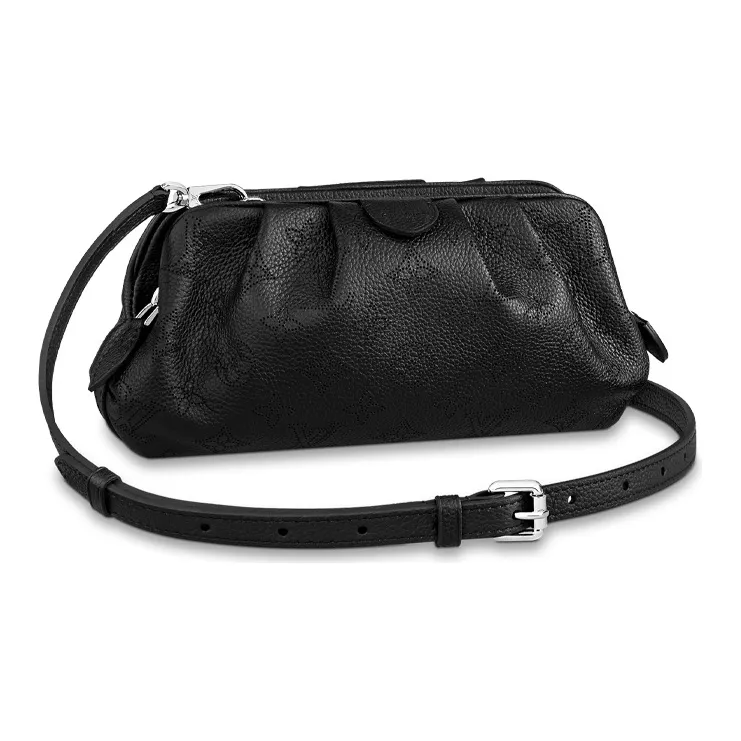 LOUIS VUITTON Scala Pouch Mini Mahina Perforated Black-1