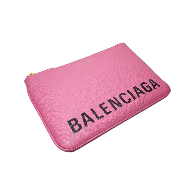 Balenciaga Cow Leather Clutch Women's Pink-2