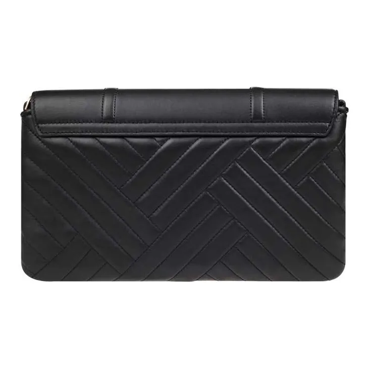 TORY BURCH Sheepskin Evening Party Bag Clutch Shoulder Bag Crossbody Bag Medium Size Women's Black-2
