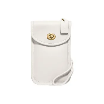 COACH Turnlock Cellphone Pouches White