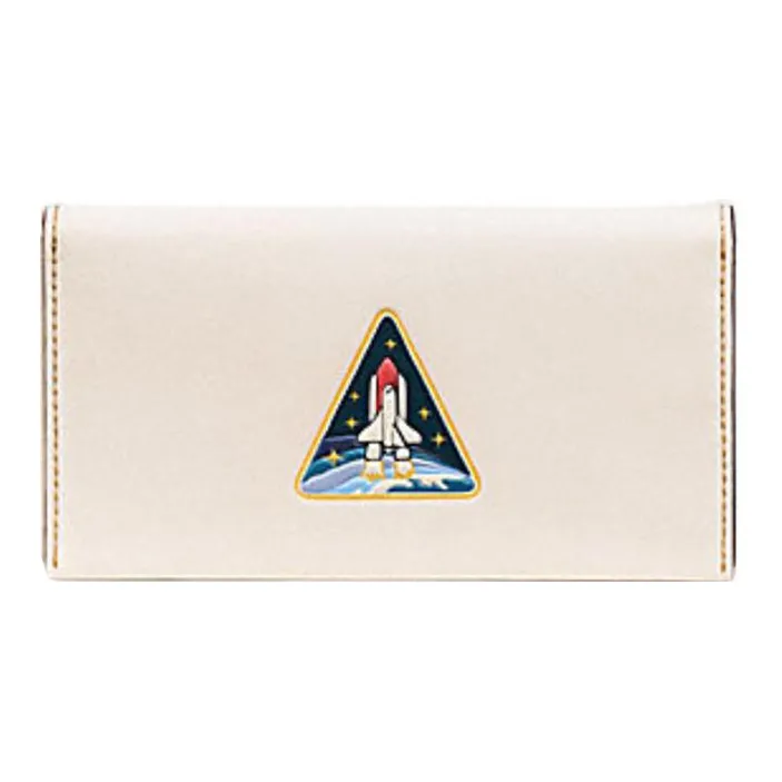 COACH Glove Tanning Cell Phone Pouch Card Holder, Wallet Women's White-0