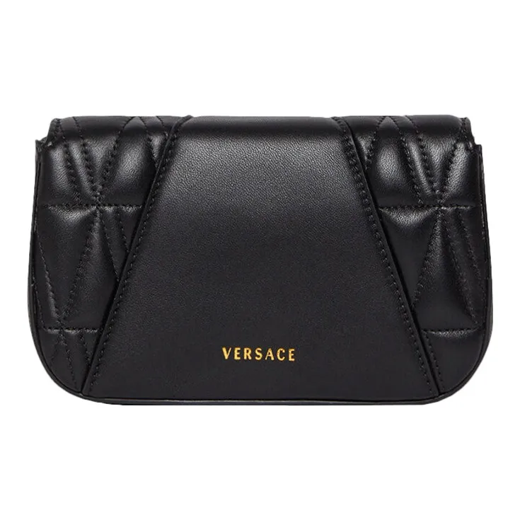 FANSIZHE Sheepskin Evening Party Bag Crossbody Bag Shoulder Bag Women's Black-2