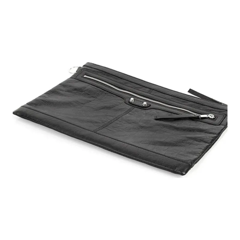 Balenciaga Wool Clutch Men's Black-3