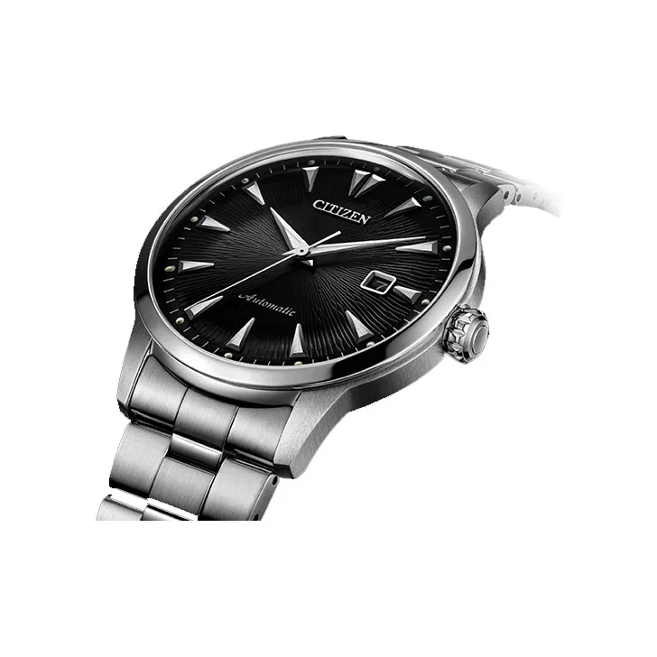CITIZEN Automatic Mechanical Movement Stainless Steel Strap Watch 41mm Men's Watches Black Dial NK0001 84E-2