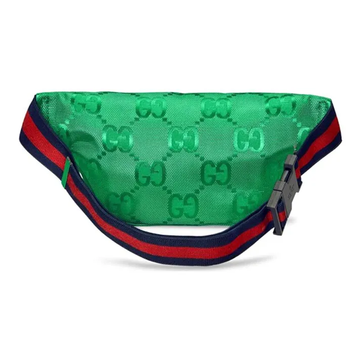 GUCCI Off The Grid Nylon With Leather Fanny Pack Sling Bags Kids' Bags Kids' Green-3