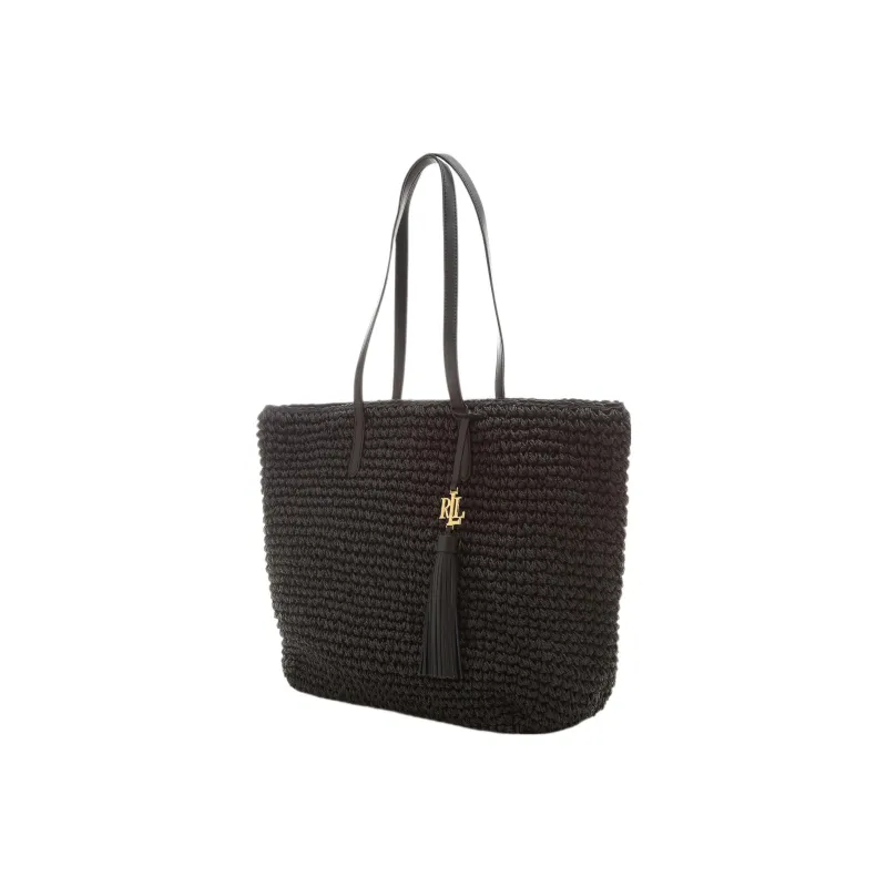 Polo Ralph Lauren Woven Logo Plaque Tote Bag-1