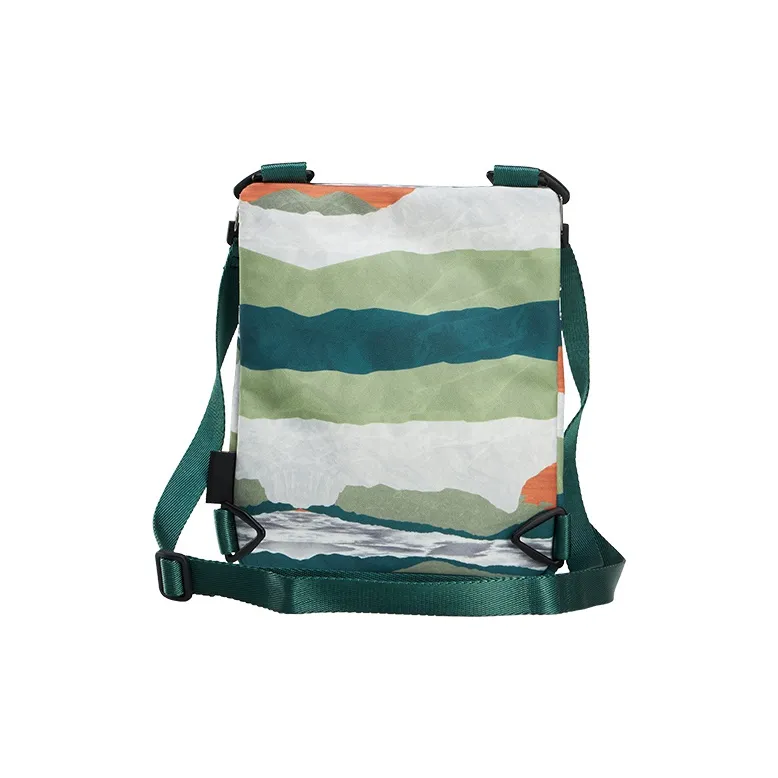 FILA FUSION Fabric Shoulder Bag, Crossbody Bag Unisex Emerald Forest Green-2