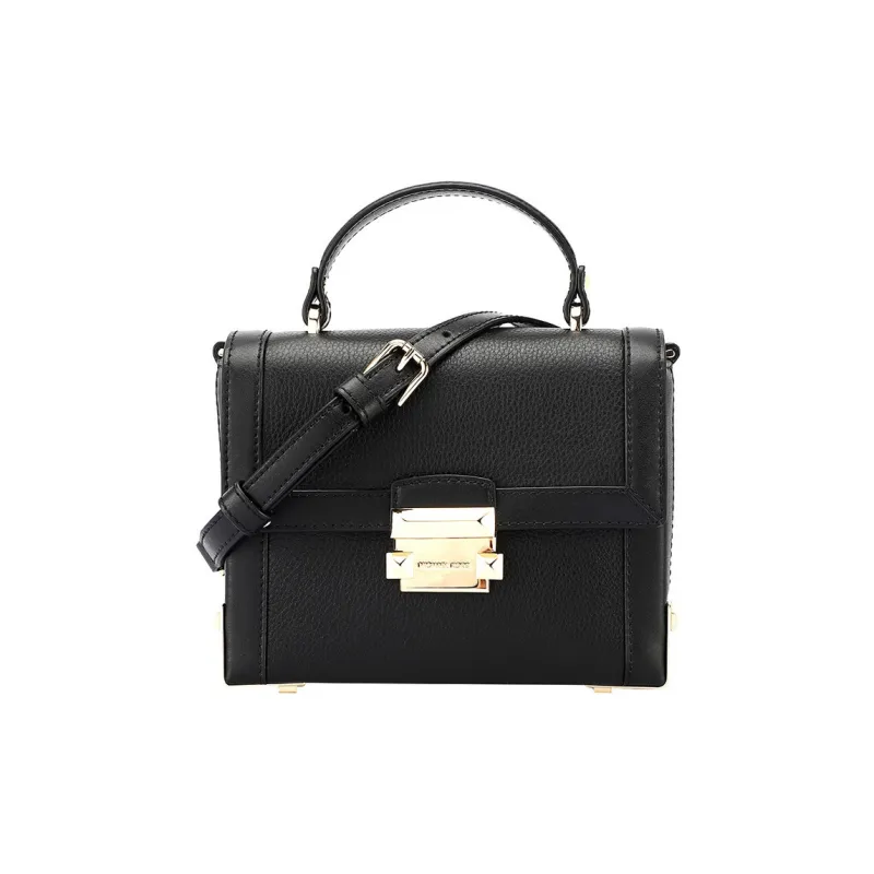MICHAEL KORS Jayne Leather Handbag Shoulder Bag Crossbody Bag Small Size Women's Black-0
