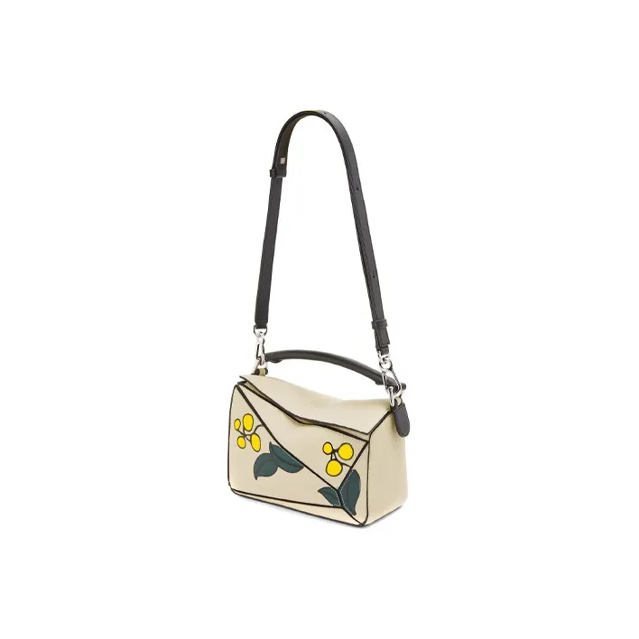 LOEWE Puzzle Calfskin Shoulder Bags Sling Bag Fanny Pack Women's Light Oat-4