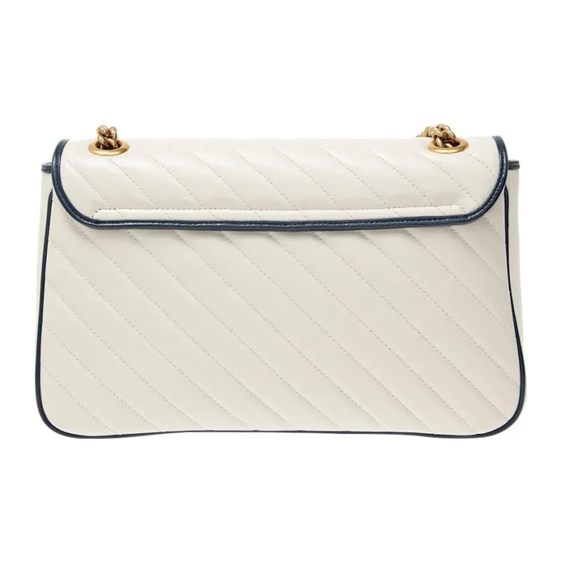 GUCCI Marmont Quilted Leather Chain Shoulder Bag, Crossbody Bag Medium Size Women's-2