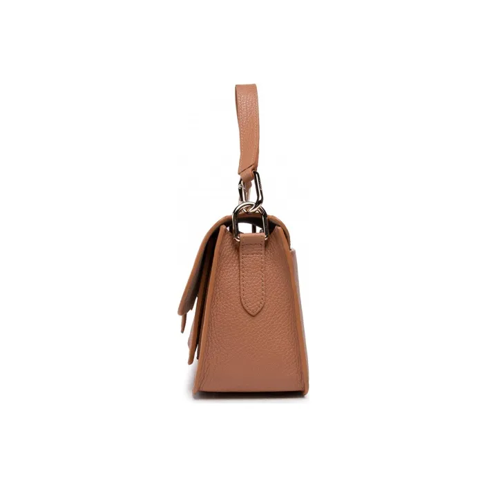 Furla Sofia Grainy Leather Shoulder Bag Portable Crossbody Bag Shoulder Bag Small Size Women's Honey Brown-2