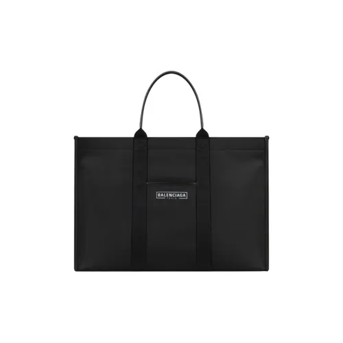 Balenciaga Polyester Tote Bag Shopping Bag Handbag Men's Black