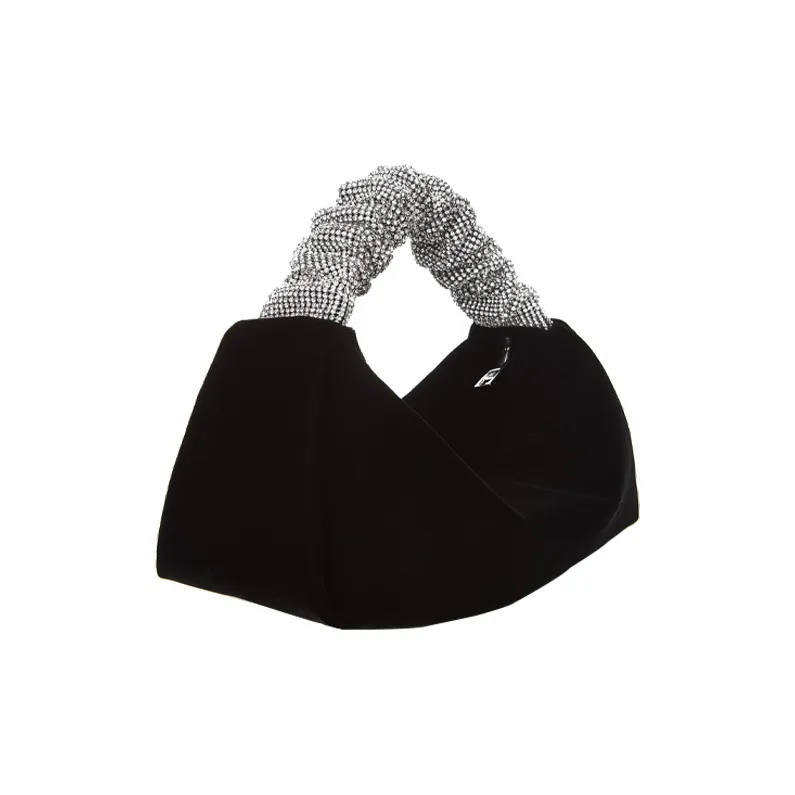 Alexander Wang Velvet Shoulder Bag Handbag Mini Women's Black-1
