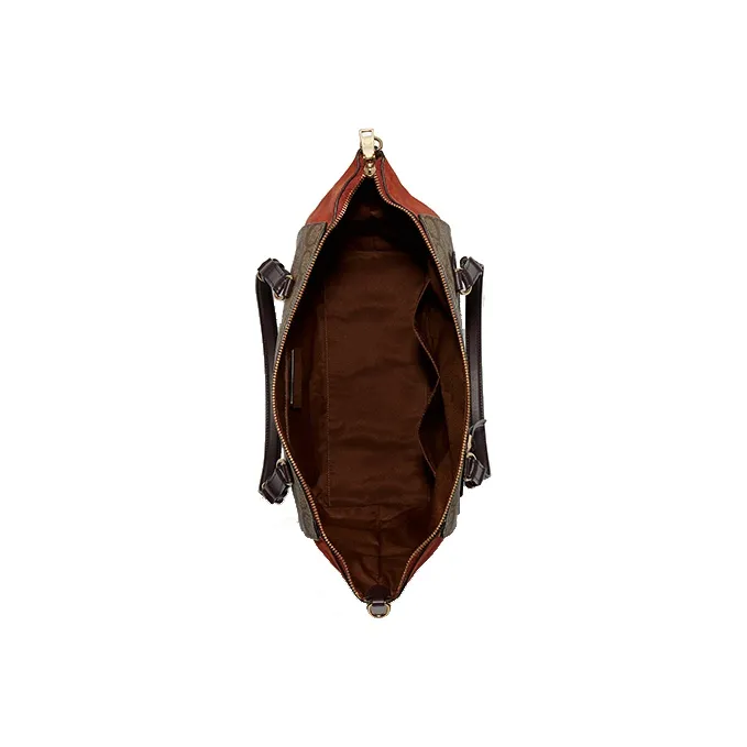 COACH Kleo Leather Tote Bag Shopping Bag Portable Crossbody Bag Shoulder Bag Women's Brown With Monogram-2