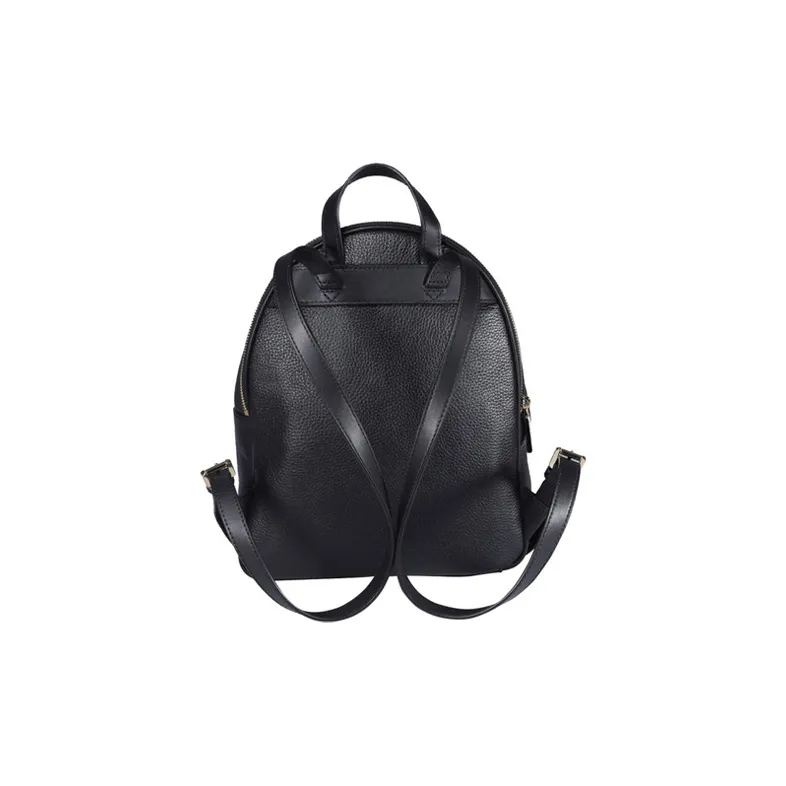 MICHAEL KORS MK Brooklyn Litchi Grain Cow Leather Backpack Medium Size Women's Black-1
