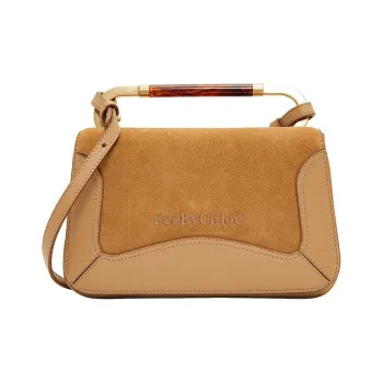 See By Chloe Calfskin Shoulder Bag, Handbag Women's Coconut Brown