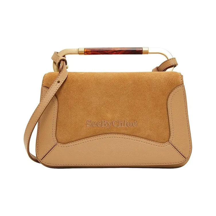 See By Chloe Calfskin Shoulder Bag, Handbag Women's Coconut Brown-0