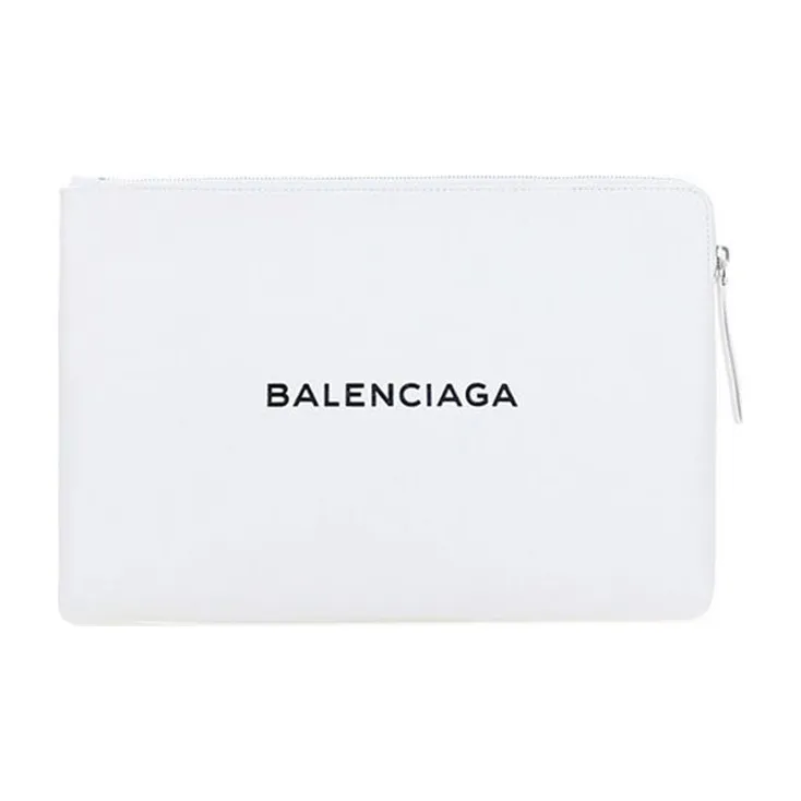 Balenciaga Leather Clutch Women's White-0