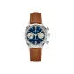 Blue Dial Brown Strap
