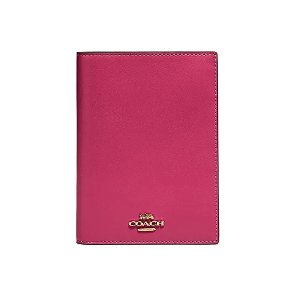 COACH Passport Case Passport Holders Pink-0