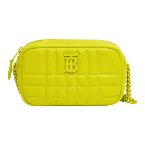 Burberry Lola Bag Quilting Lambskin Camera Bag Storage Bag Crossbody Bag Shoulder Bag Women's Bright Yellow