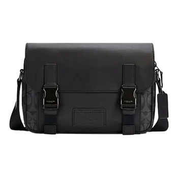 Coach C3747 Track Crossbody In Gunmetal/Black