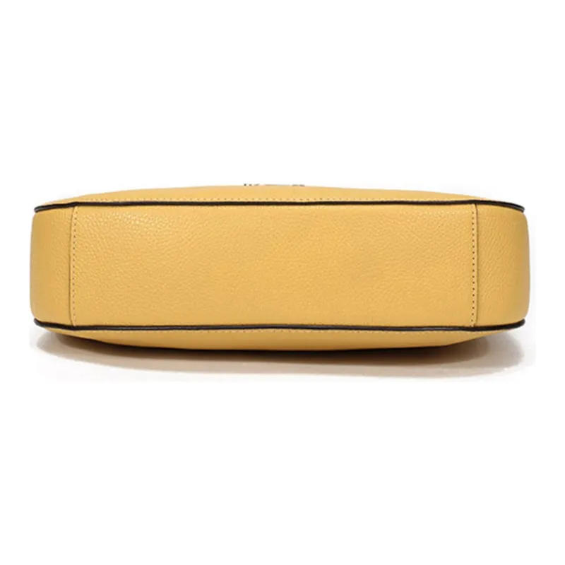 COACH Sutton Leather Crossbody One Shoulder Handbags Women's Yellow-4