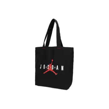 Jordan Cotton Tote Bag Shopping Bag Handbag Shoulder Bag Unisex Black