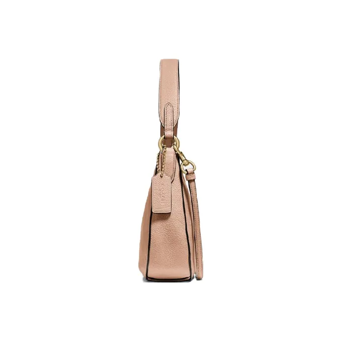 COACH Sutton Leather Shoulder Bag Handheld Shoulder Bag Handbag Women's Nude Pink-1