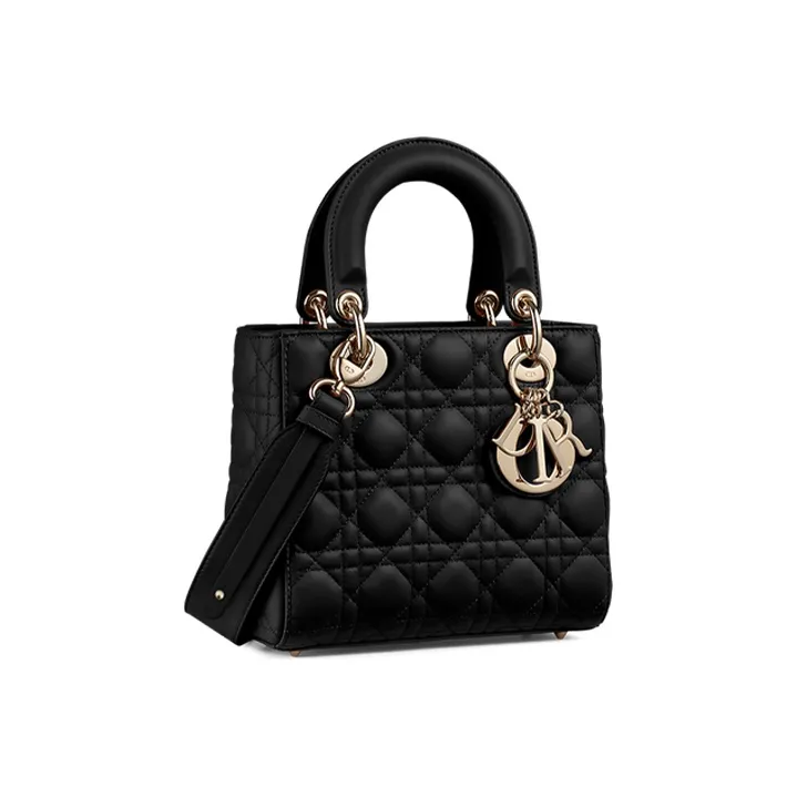 DIOR Lady DiorMy ABCDior Sheepskin Lady Dior Bag, Shoulder Bag, Crossbody Bag, Handbag Trumpets Women's Black-2