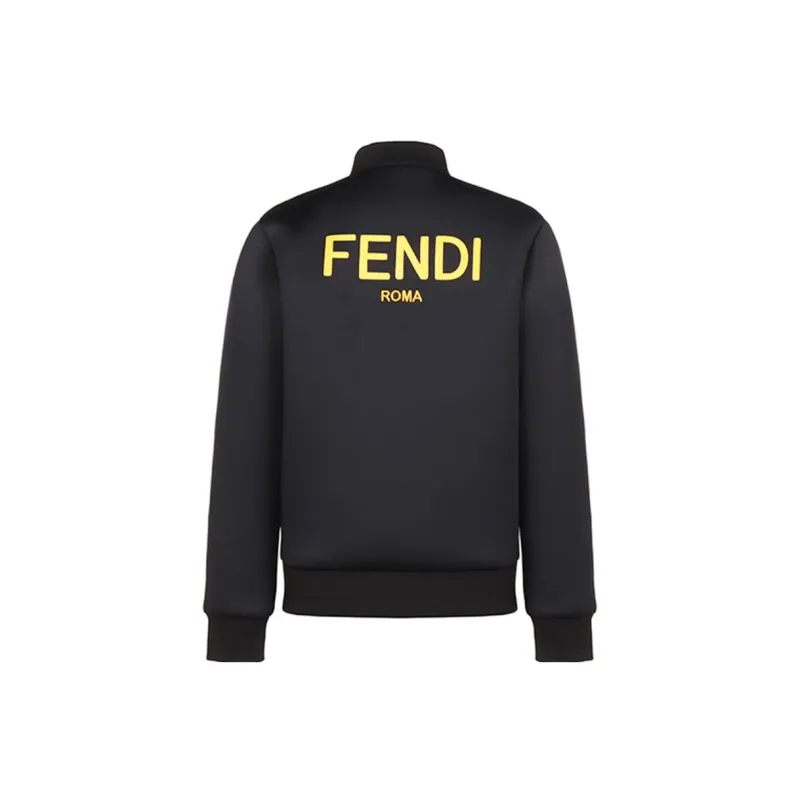 FENDI Jackets Coats Men's Black-1