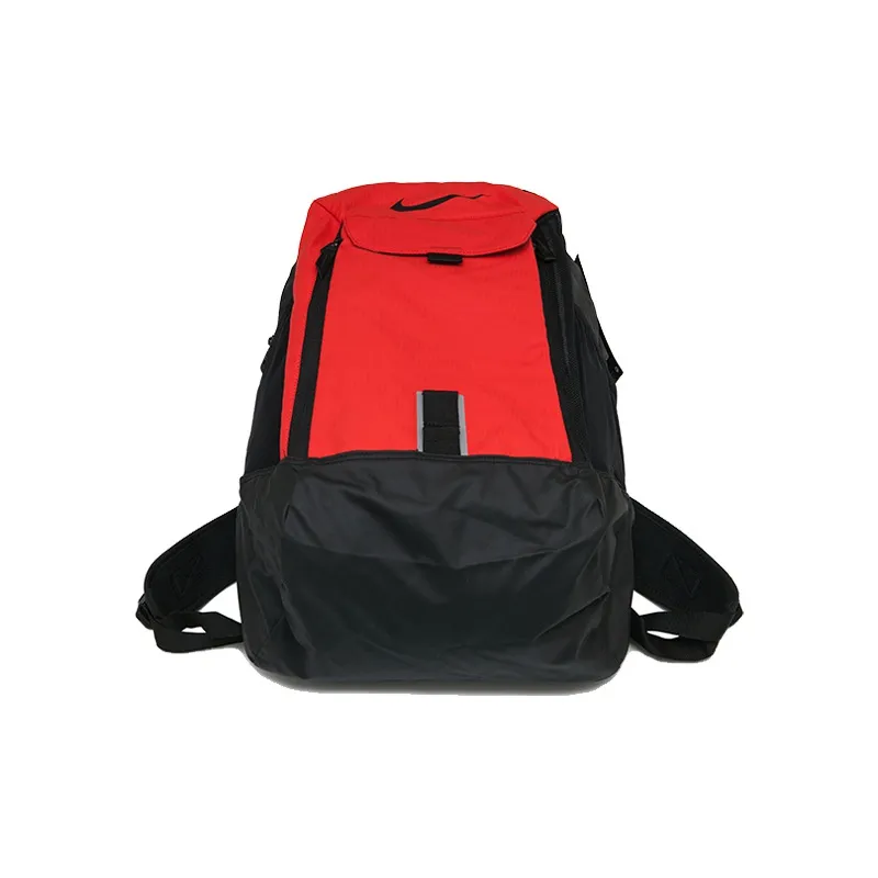 Nike Polyester Double-Shoulder Backpack Regular Unisex Black Red-1