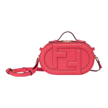 FENDI O'Lock Leather Oval Camera Bag One Shoulder Handbag Crossbody Bag Regular Women's Fuchsia