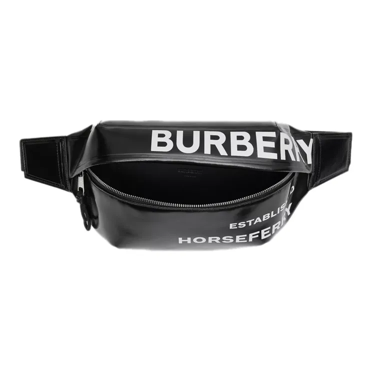 Burberry Bum Bag Horseferry Print Medium Black-1